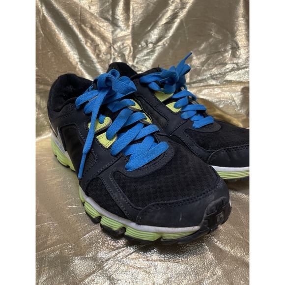 Nike Dual Fusion Women's Running Sneakers Black Blue Green Size 7 - Picture 1 of 12